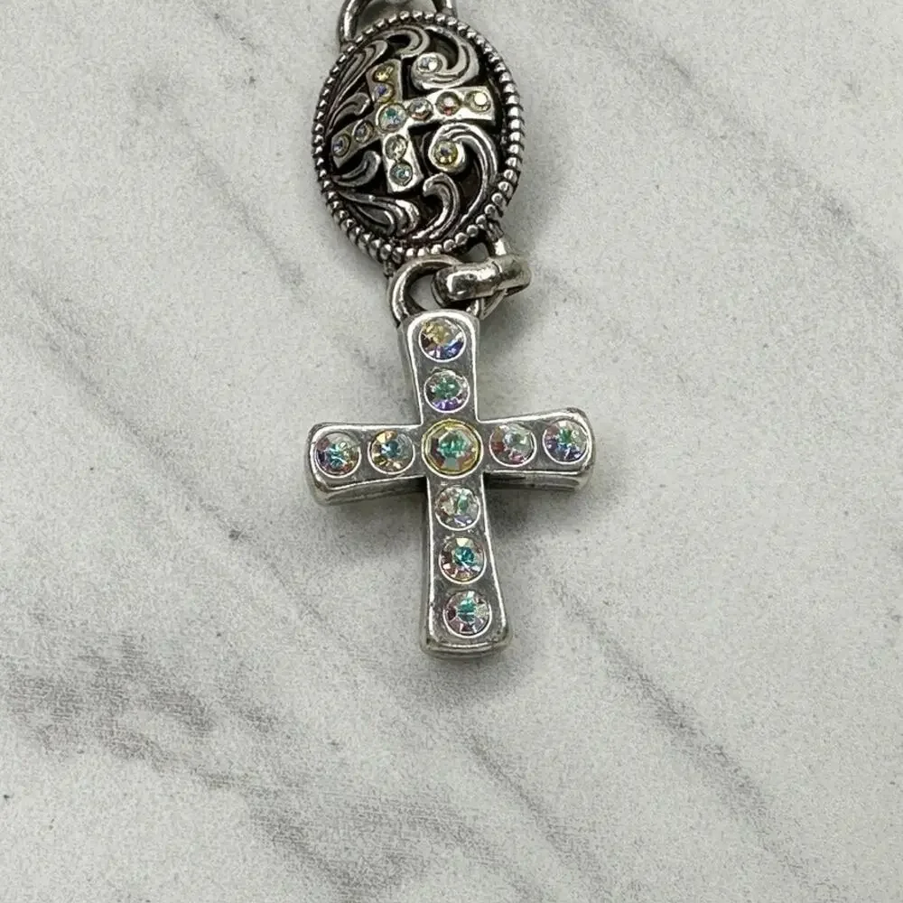 Brighton Rhinestone Cross Chain Link Belt Small (S) ✨